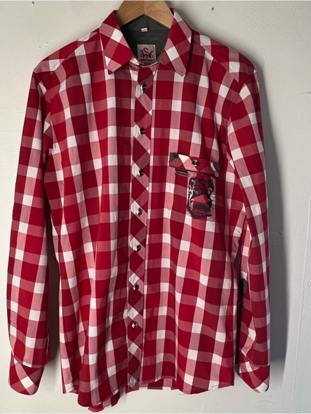 Spieth & Wensky Shirt Mens Medium Slim Fit Long Sleeve